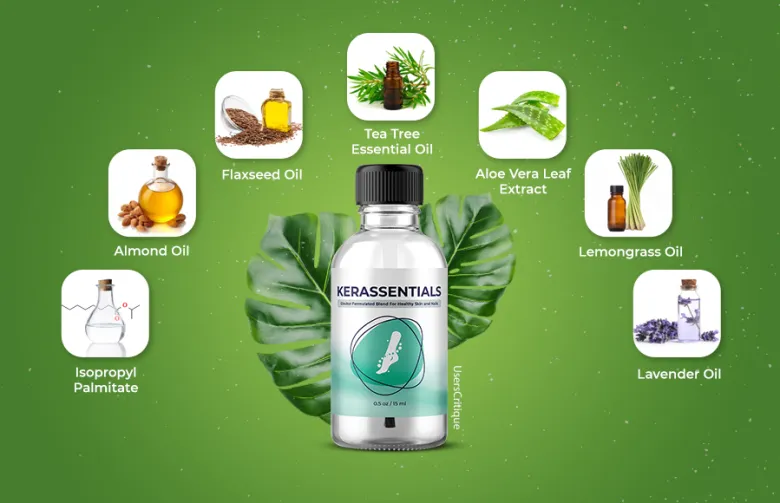 main ingredients of kerassentials toenail fungus formula